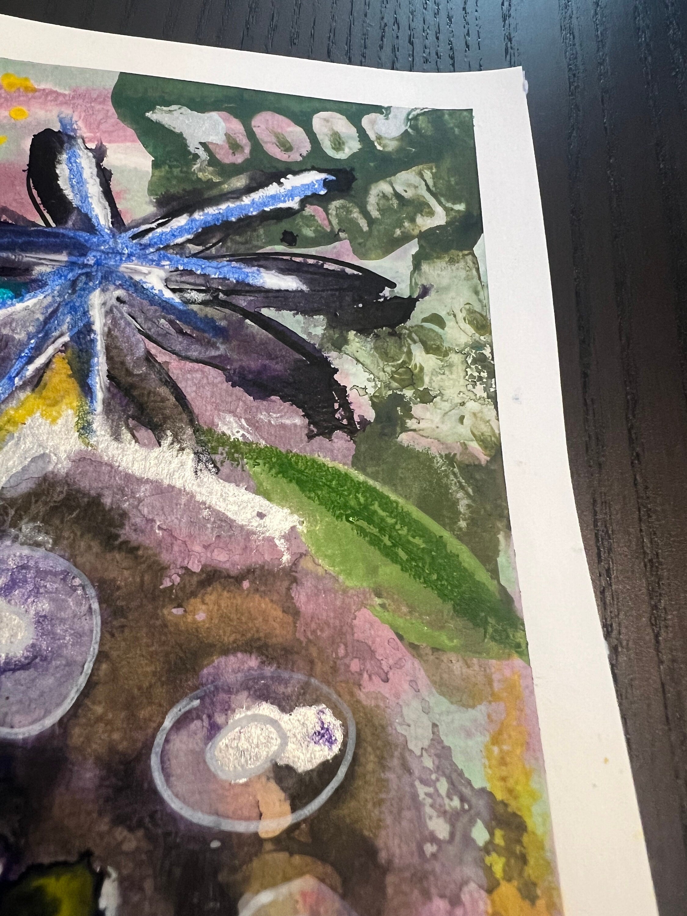 Original abstract art |acrylic painting  flowers