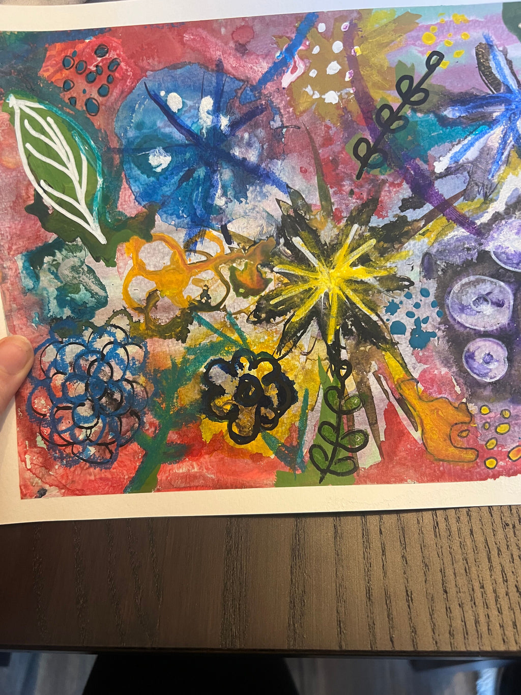 Original abstract art |acrylic painting  flowers