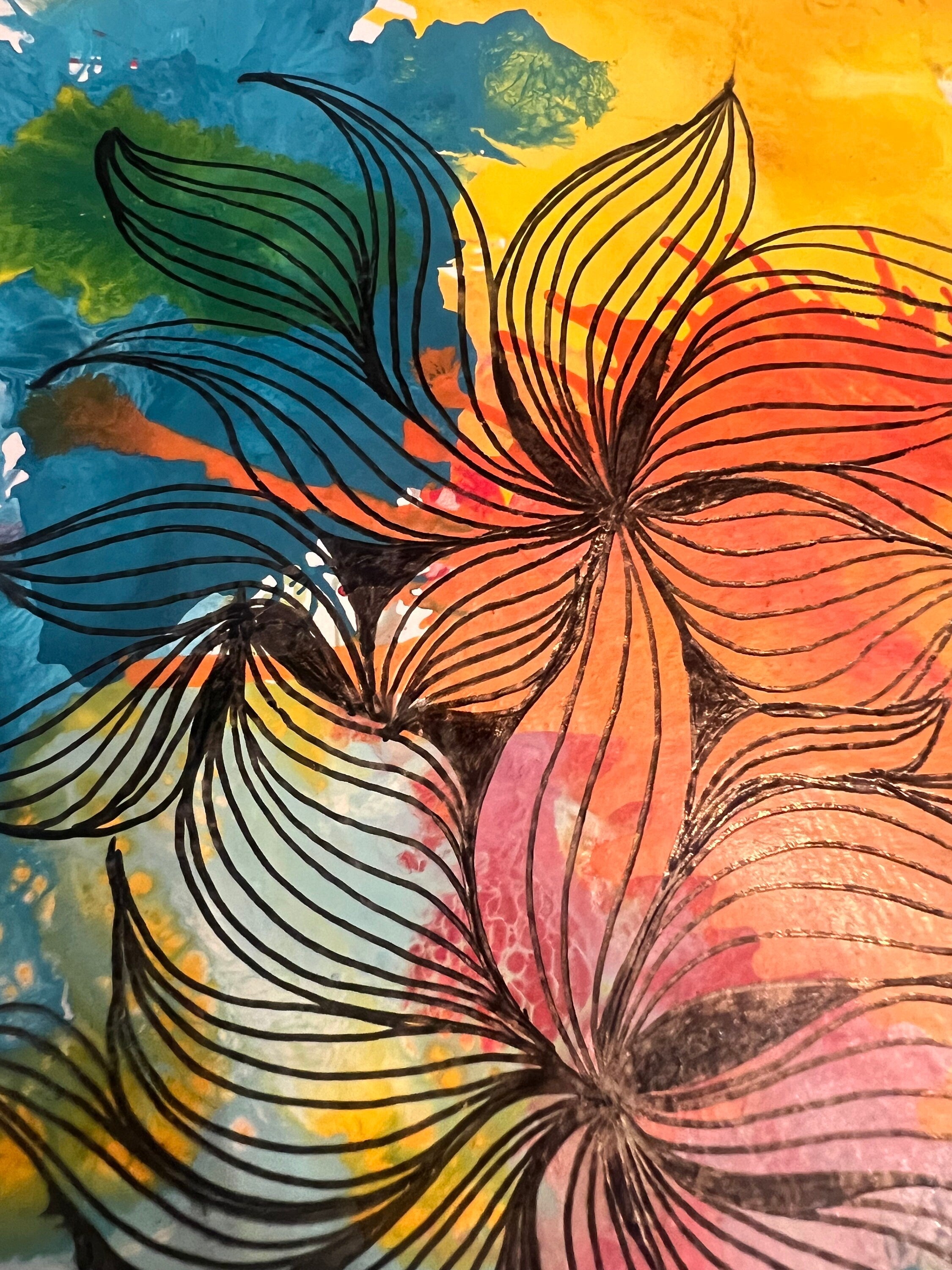 Abstract art print | Nature wall art | A4 print office | Acrylic artwork