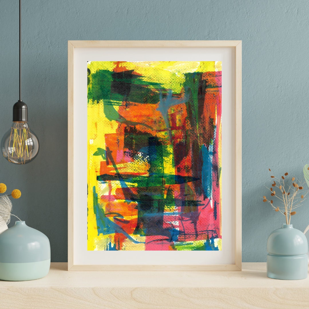 ORIGINAL ABSTRACT ART, mixed media, abstract art, wall art, office art