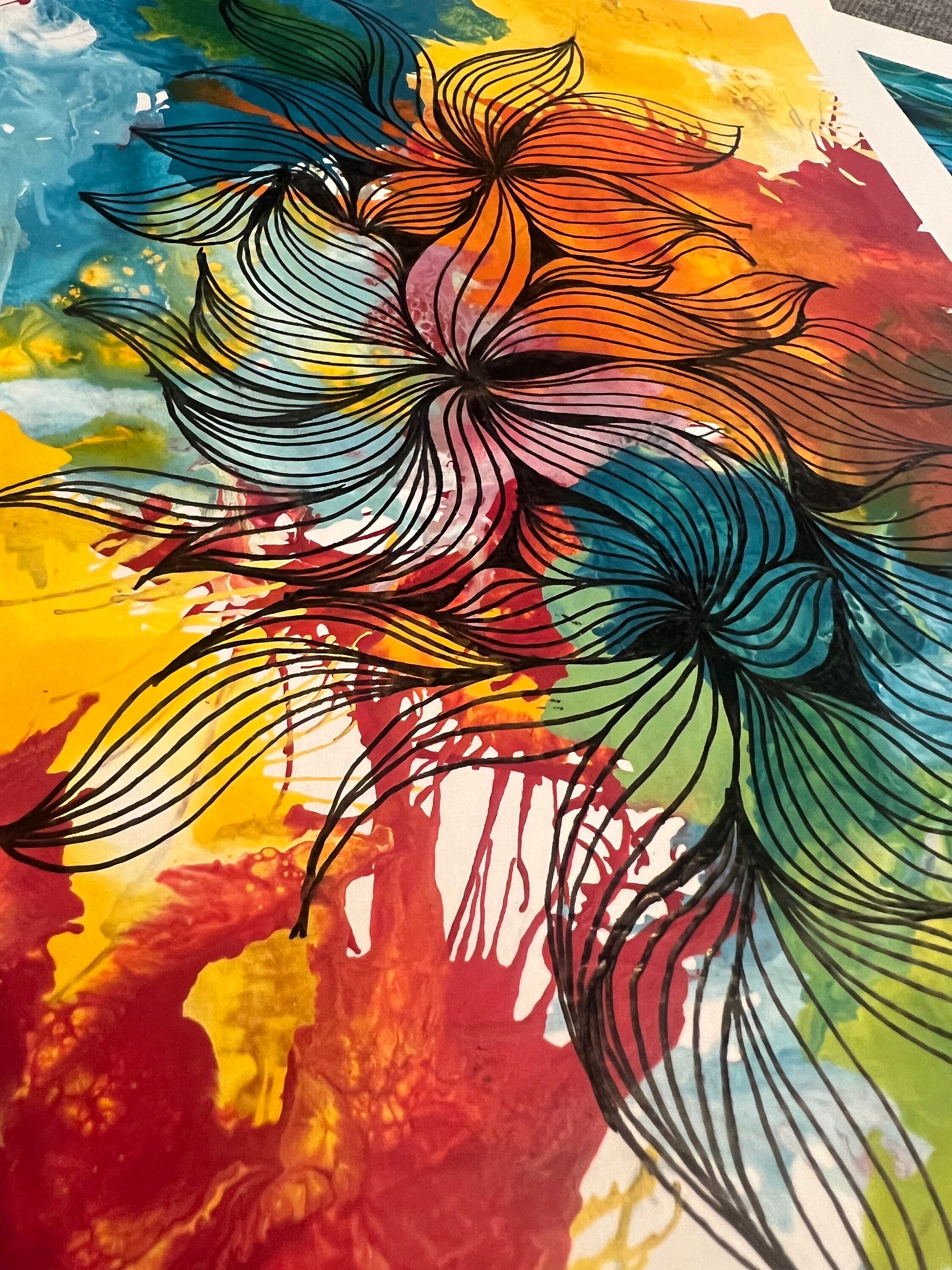 Original abstract art | acrylic painting | pattern art