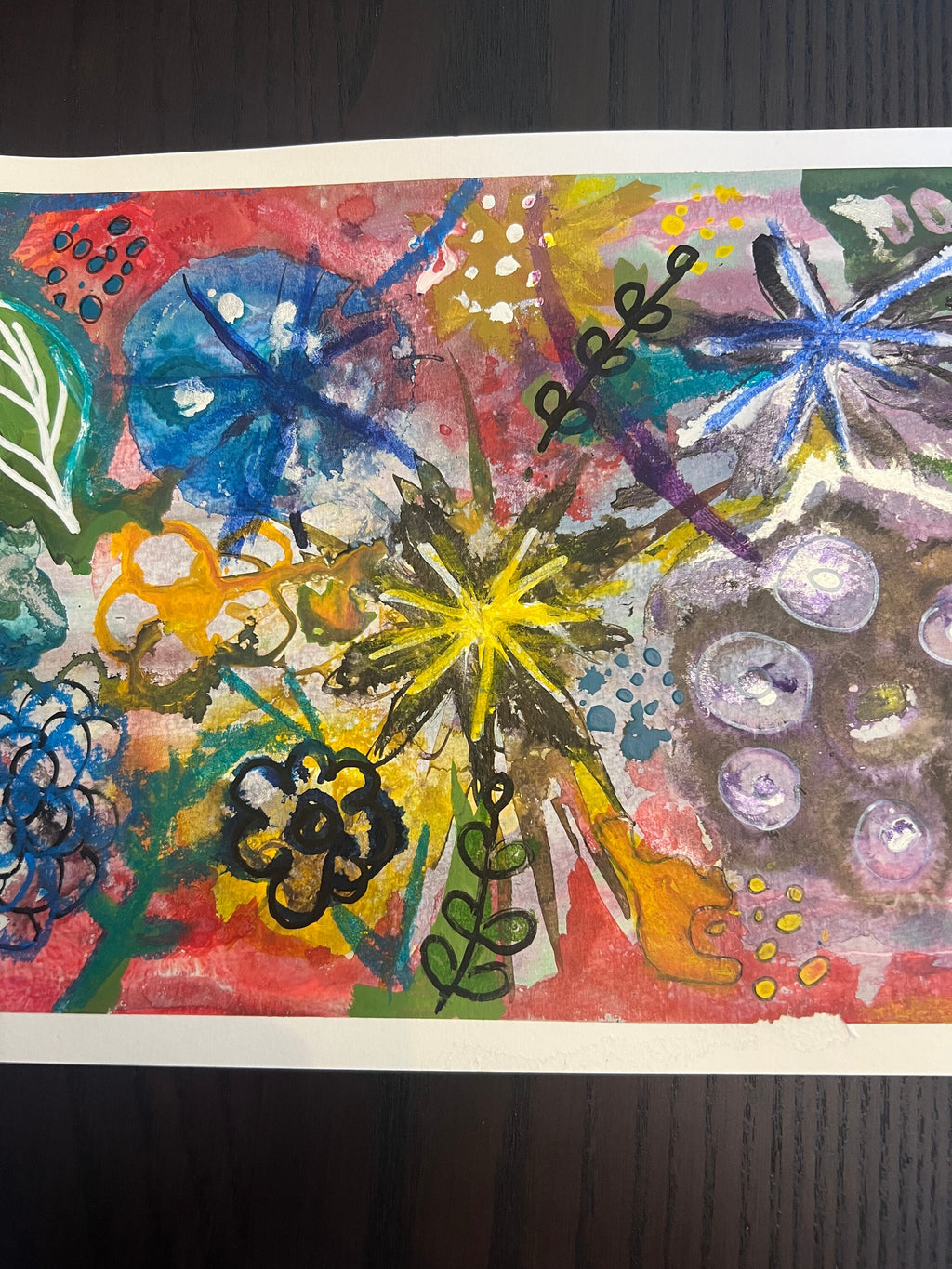 Original abstract art |acrylic painting  flowers
