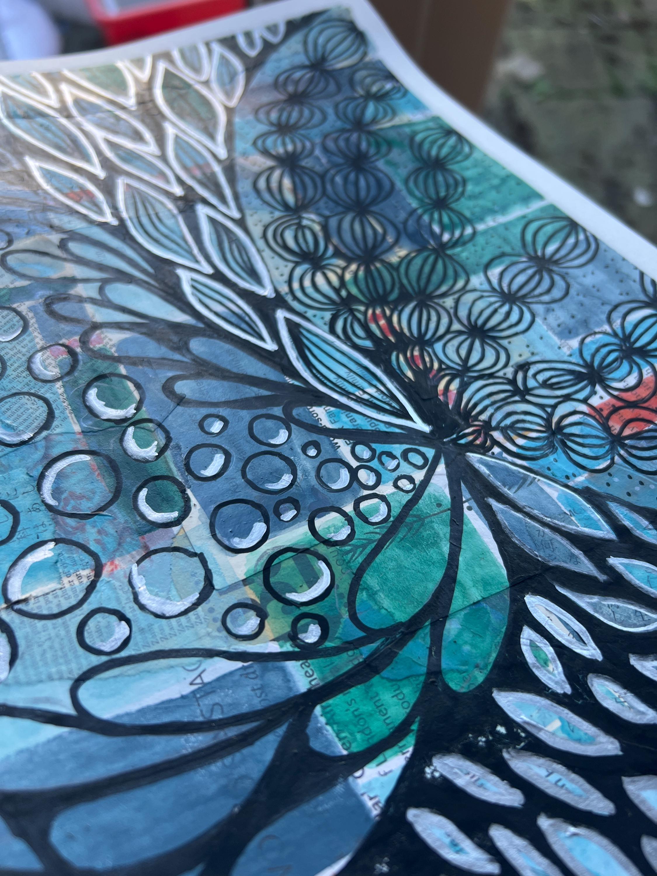 Abstract art print | Nature wall art | A4 print office | Acrylic artwork