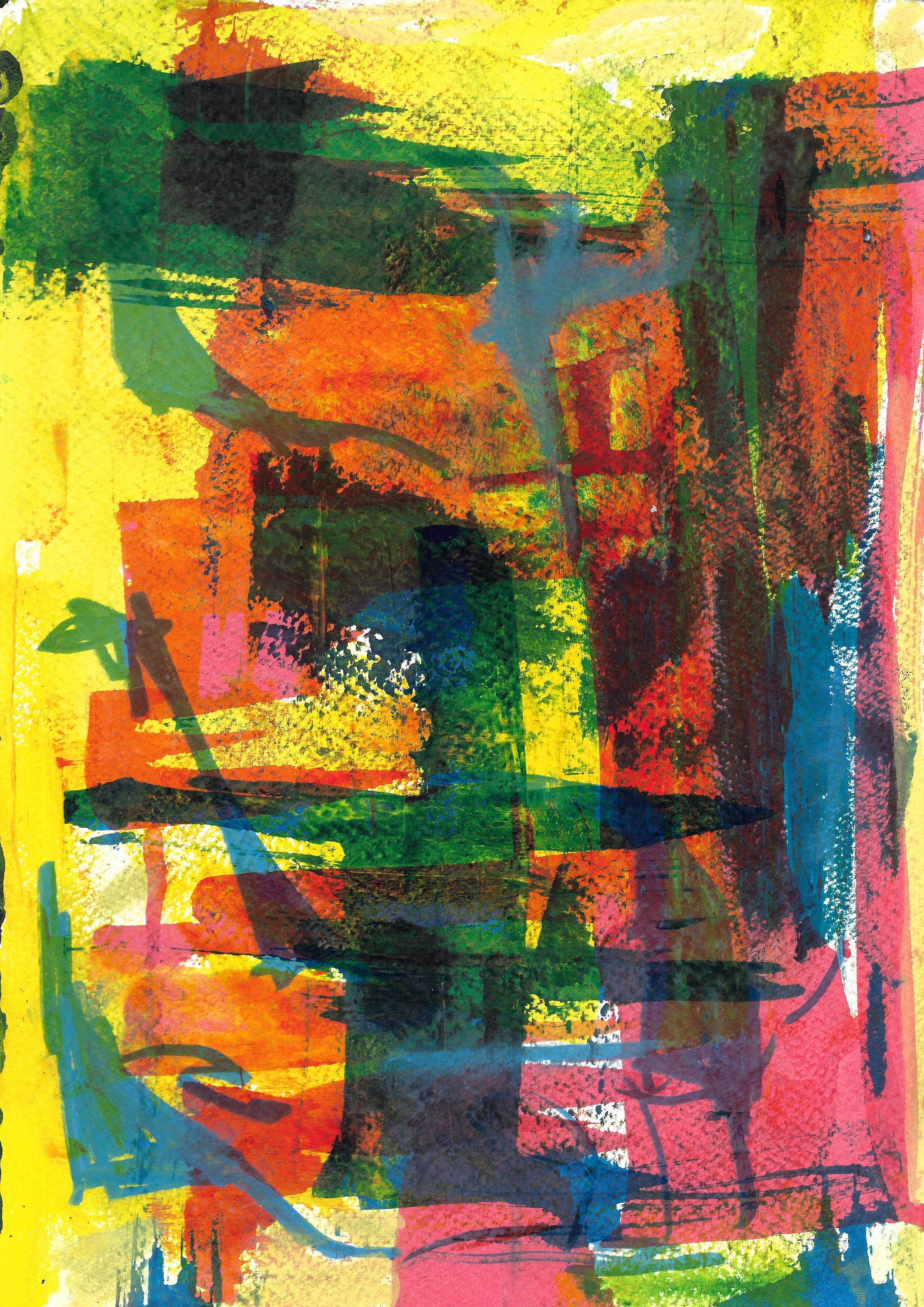 ORIGINAL ABSTRACT ART, mixed media, abstract art, wall art, office art
