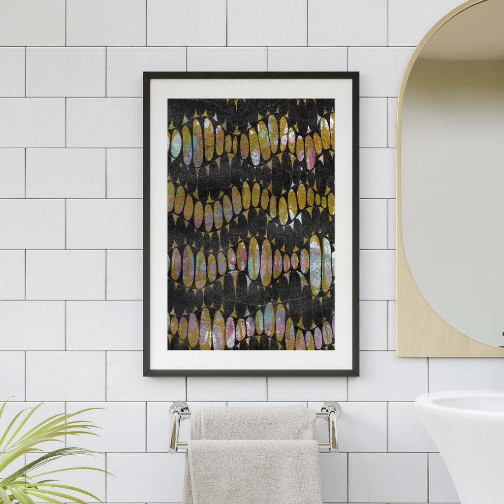 ORIGINAL ABSTRACT ART, mixed media, blue abstract art, wall art