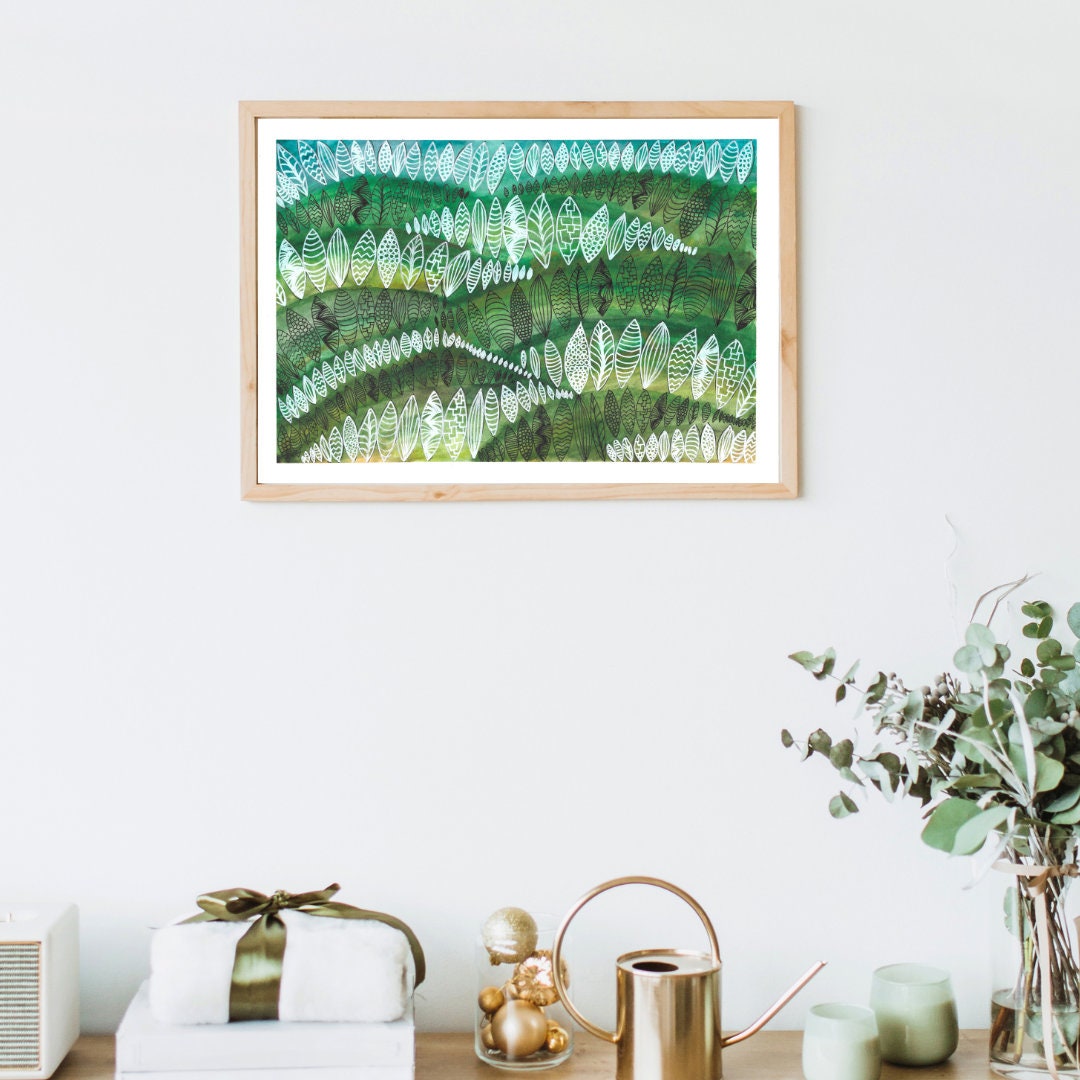 Original abstract art, acrylic painting, pattern art, gift for mum, abstract wall art, abstract landscape