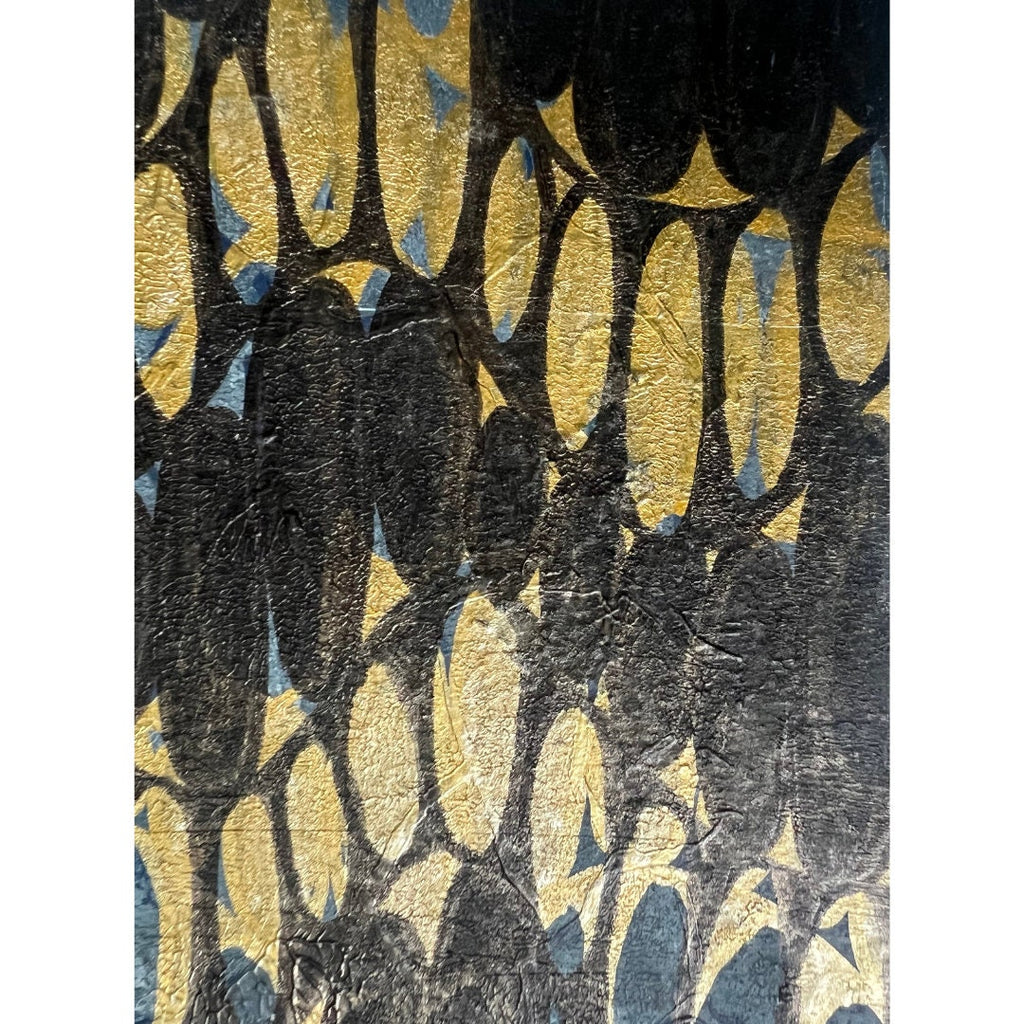 ORIGINAL ABSTRACT ART, mixed media,Gold abstract art, wall art